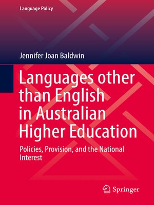 cover image of Languages other than English in Australian Higher Education